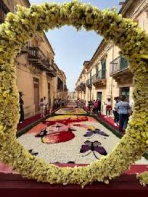 noto si prepara all�infiorata 2026: un mosaico di petali nel cuore del barocco