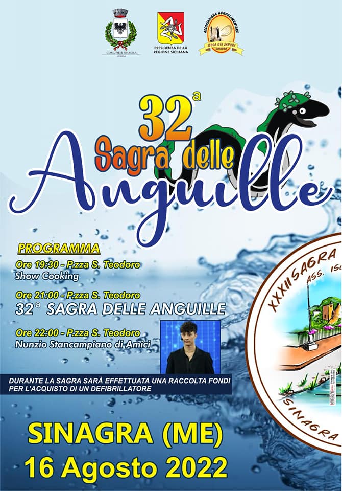 sinagra  xxxii sagra delle anguille con nunzio stancampiano di amici