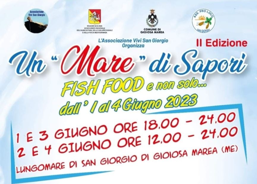 gioiosa marea  dal 1 al 4 giugno la seconda edizione della manifestazione un mare di sapori
