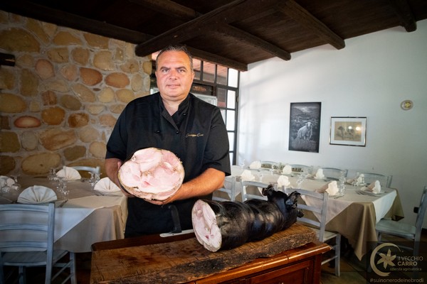 a sostanza,  sar presente il produttore di porchetta di suino nero dei nebrodi giuseppe oriti 